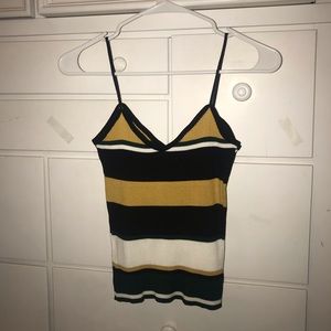 Striped Tank Top💛🖤💚